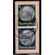 ALEMANIA 1934 ESTAMPILLAS SE-TENANT ZUSAMMENDRUCKE USADAS QUE SON MUCHO MAS RARAS MI S 217 EN FRAGMENTO 8 €